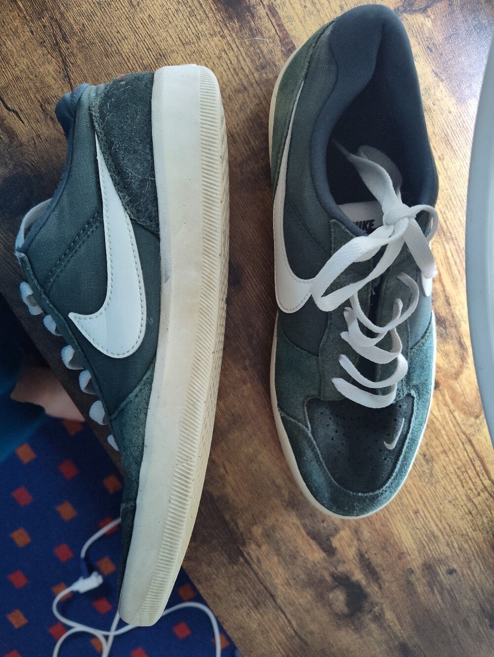 Nike SB Green Suede Skate Shoes